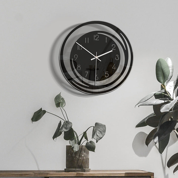 BowLift | Elegant Silent Wall Clock in Acrylic – Modern and Stylish