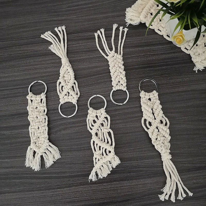 Macrame Keychain Set with Decorative Fringes Bowlift