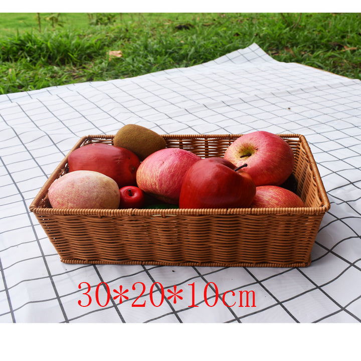 Woven Storage Basket with Natural Fiber Bowlift