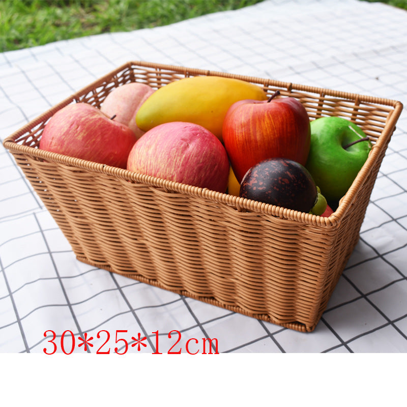 Woven Storage Basket with Natural Fiber Bowlift