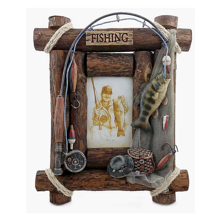 Fishing-Themed Decorative Photo Frame