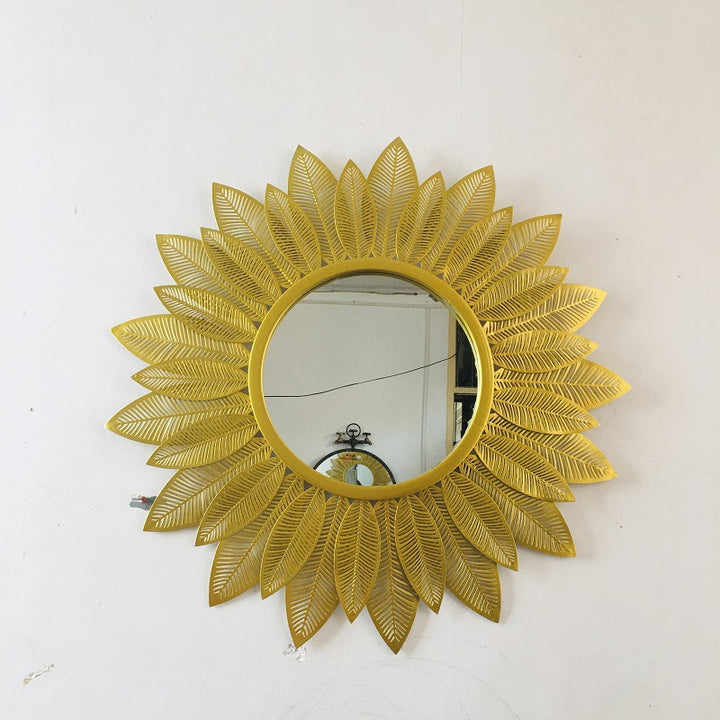 Decorative Round Floral Wall Mirror Bowlift