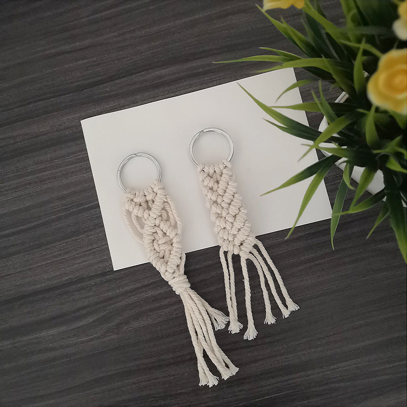 Macrame Keychain Set with Decorative Fringes Bowlift