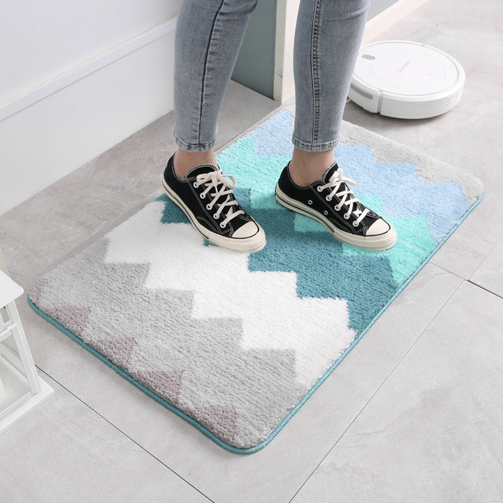 Plush Chevron Bath Mat