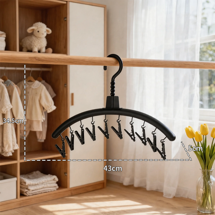 Clothes drying rack cactus design, multiple clips