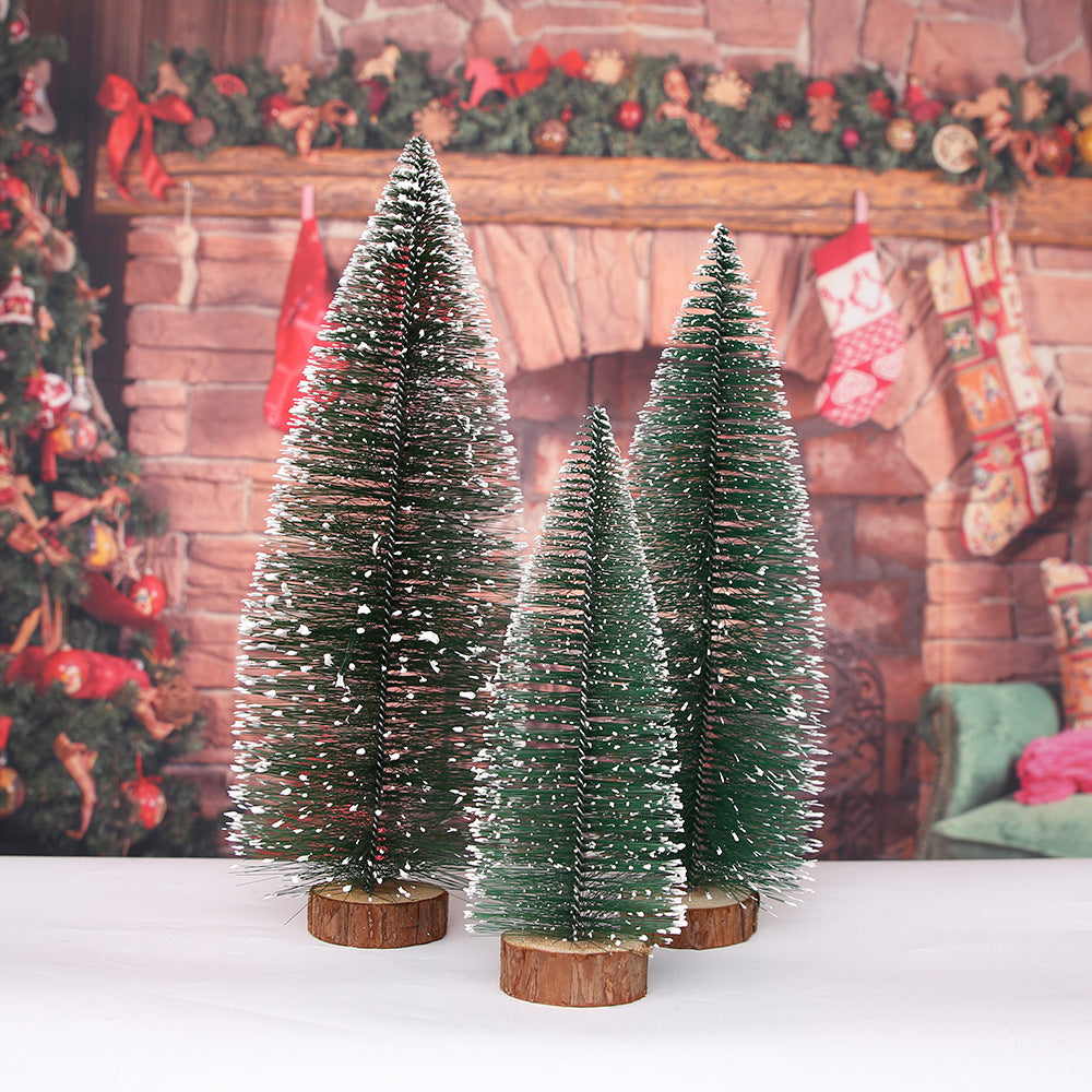 Mini Christmas tree made of PVC, snow-covered, various sizes