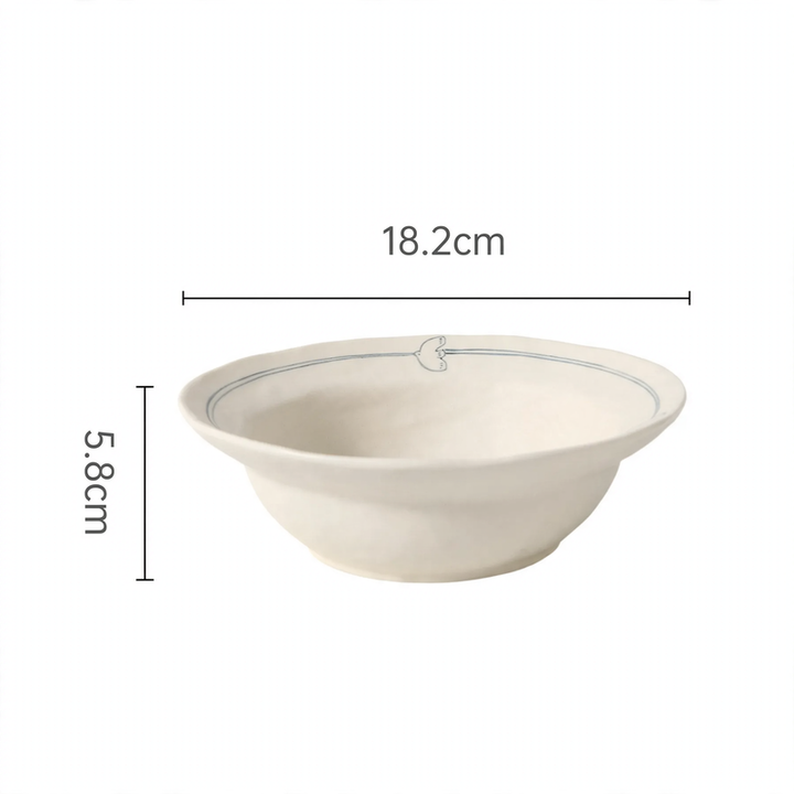 Vintage ceramic dish set, rustic design