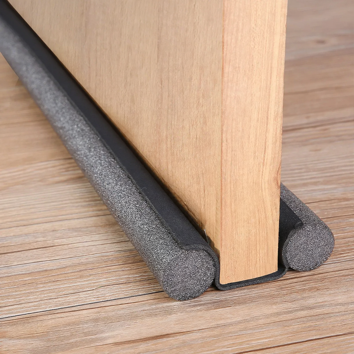 Door bottom seal with leather look