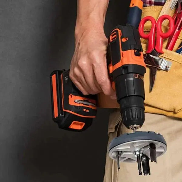 BowLift | Adjustable Hole Saw Drill Punch | 45–130 mm Diameter | Triple-Blade Design | For Wood, Plaster & Ceiling Cuts
