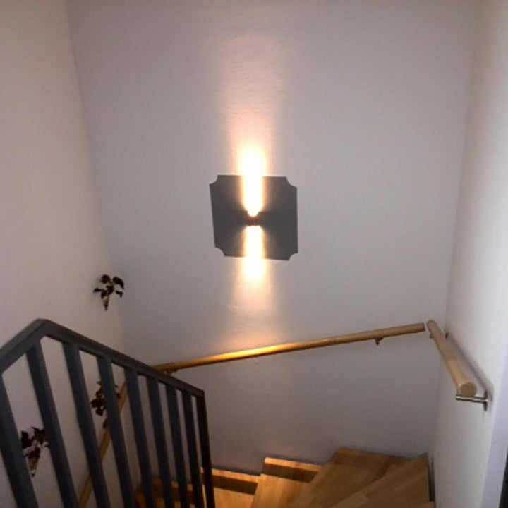 Modern Simplicity Waterproof Aluminum Cubic LED Wall Sconce Lamp For Outdoor Patio | Bowlift