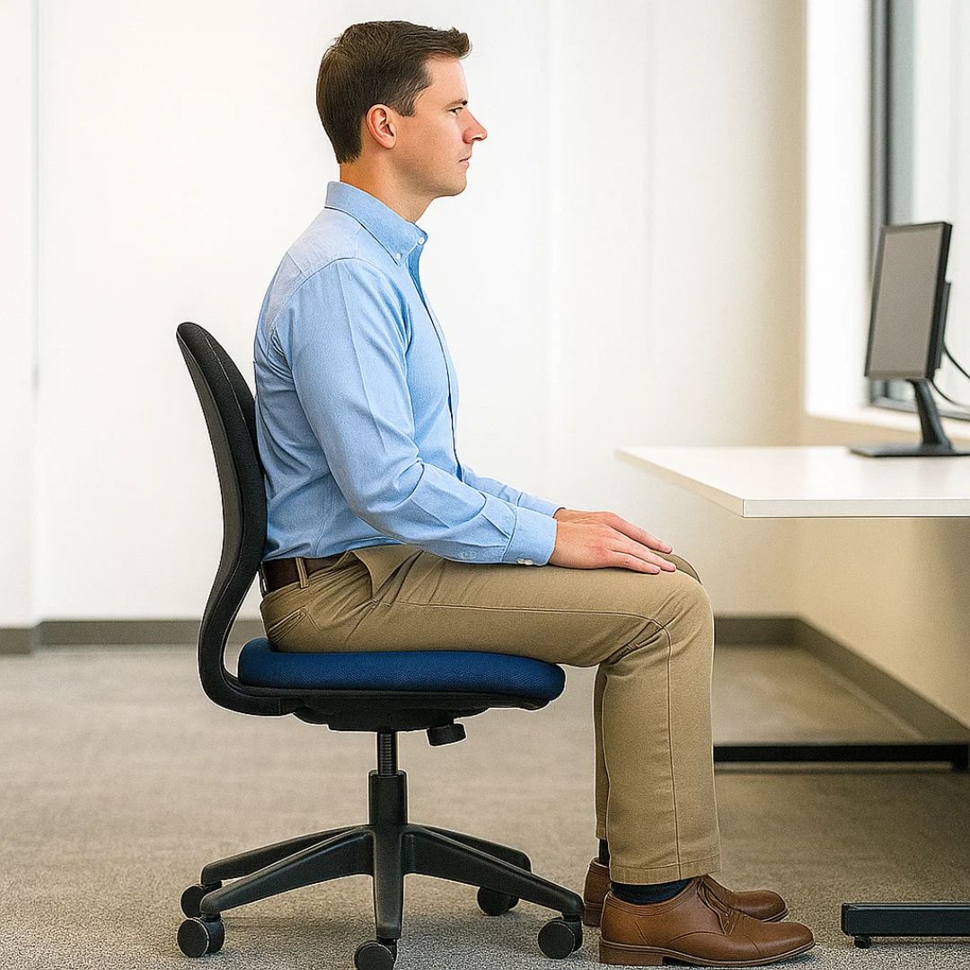SitRelief | Donut Seat Cushion – Tailbone & Haemorrhoid Relief – Memory Foam – Washable Cover – Office, Travel, Postpartum Use Bowlift