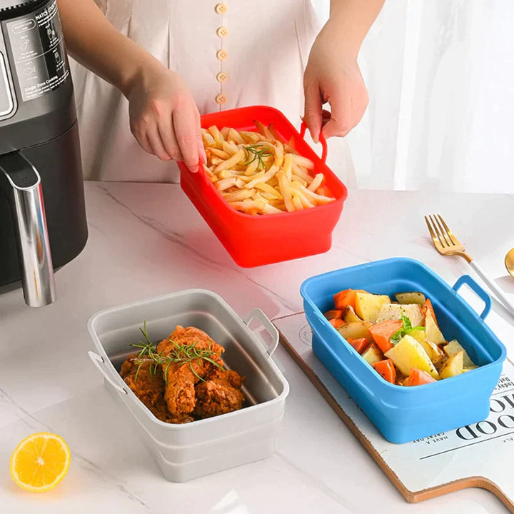 Foldable Air Fryer Silicone Baking Tray | Bowlift