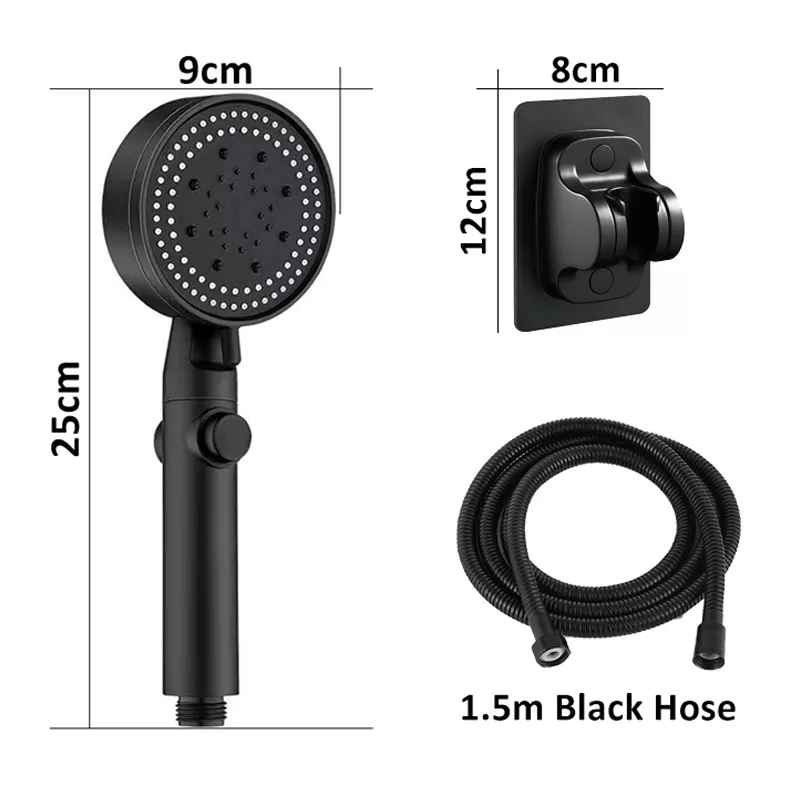 FlowControl Showerhead with 5 settings and push button | Bowlift