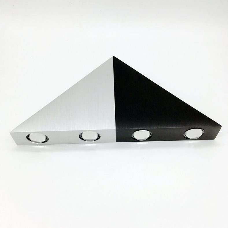 BowLift | TriLumina Prism LED Wall Light | Creative Pyramid Design | Aluminum & Acrylic | Colored Light Options