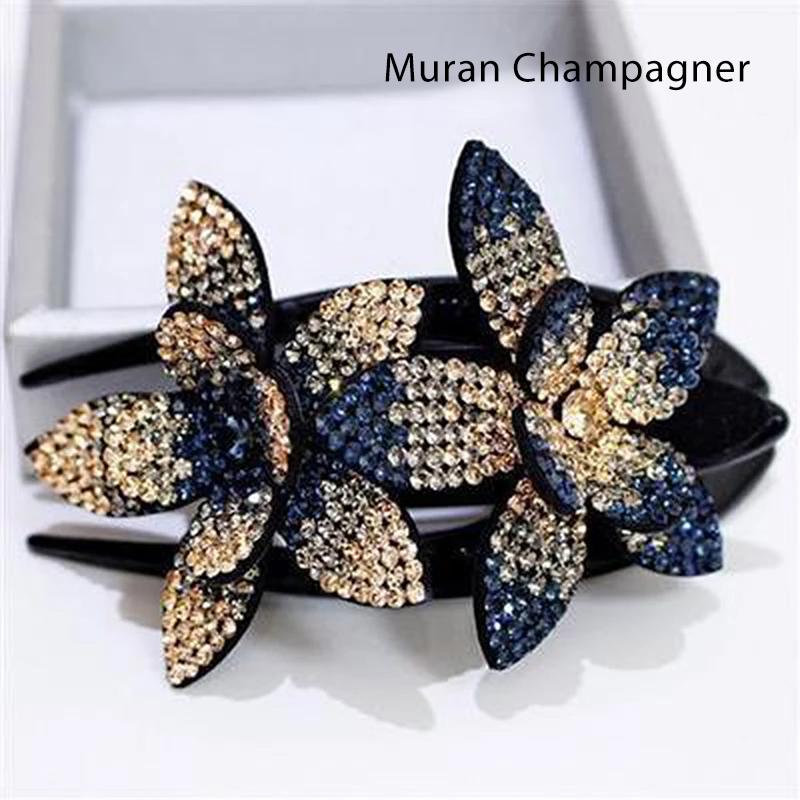 BowLift | Rhinestone Double Flower Hair Clip