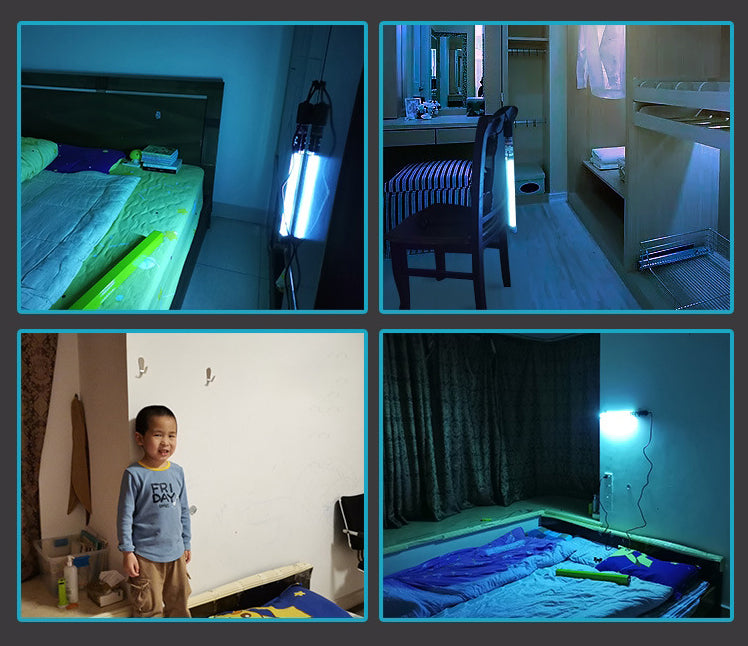 BowLift | Efficient & Portable Handheld Strong UV Light Antiseptic Sterilization Lamp with Mercury Tube Light, High Intensity UV Light, Opaque Reflective Silver Foil, for Home, Office, Travel and More (US Plug)