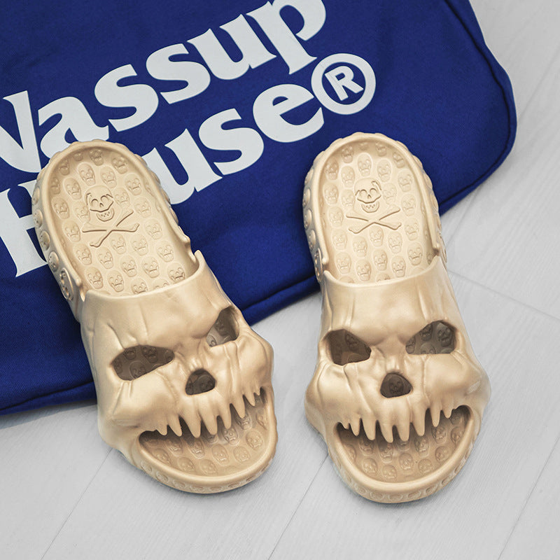 BowLift | Skull Design Single Band Slippers
