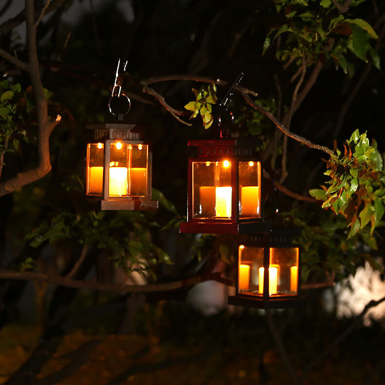 BowLift | Solar Retro Candle Lantern LED Outdoor Hanging Light