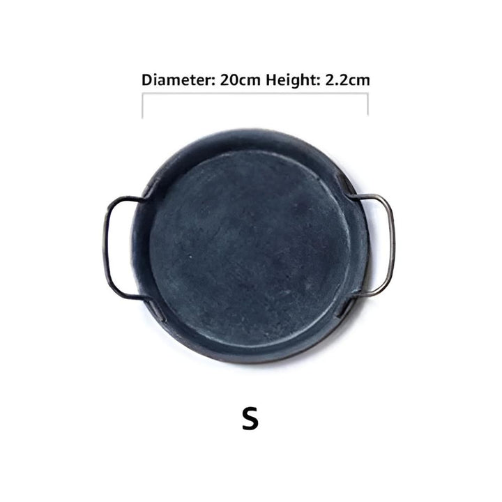 BowLift | Retro Round Metal Dinner Serving Trays
