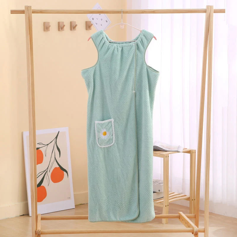 Quick Dry Absorb Water Wearable Bath Towel | Bowlift