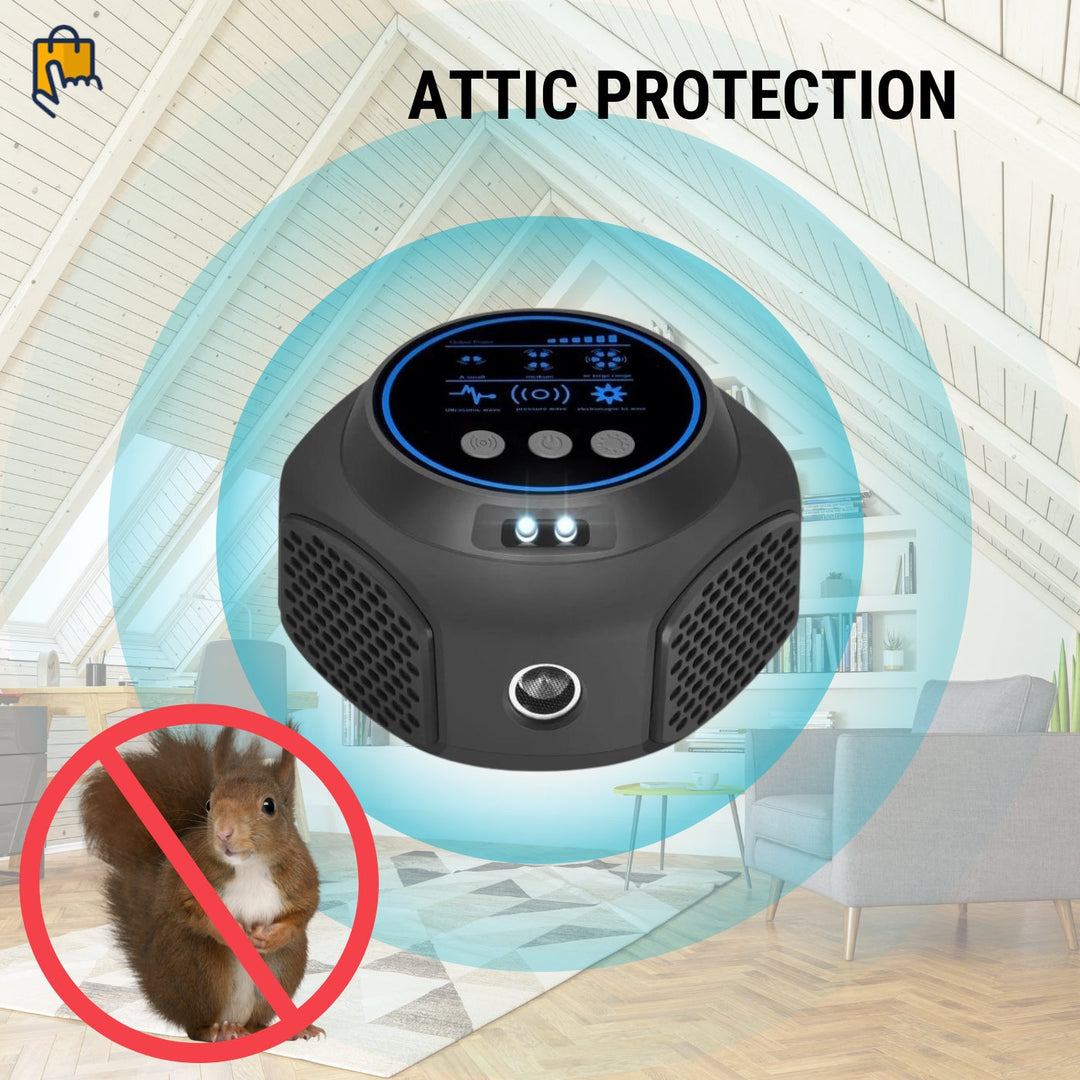 BowLift | Smart Squirrel Indoor Repeller | 360° Coverage. Ultrasonic Technology & Safe for Home Use