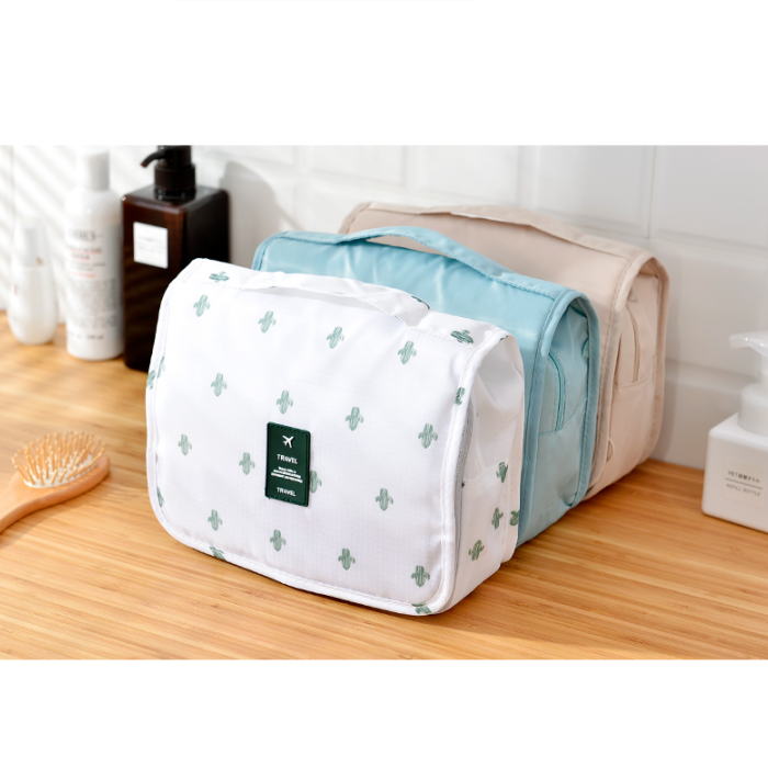 BowLift | TravelEase – Water-repellent Cosmetic Bag with Hook and Compartments | Travel Toiletry Bag