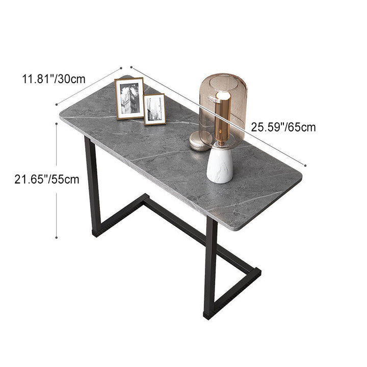 BowLift | ModernoCurve C-Side Table | MDF Tabletop | Modern Design | Space-saving | Perfect for Living Room & Bedroom