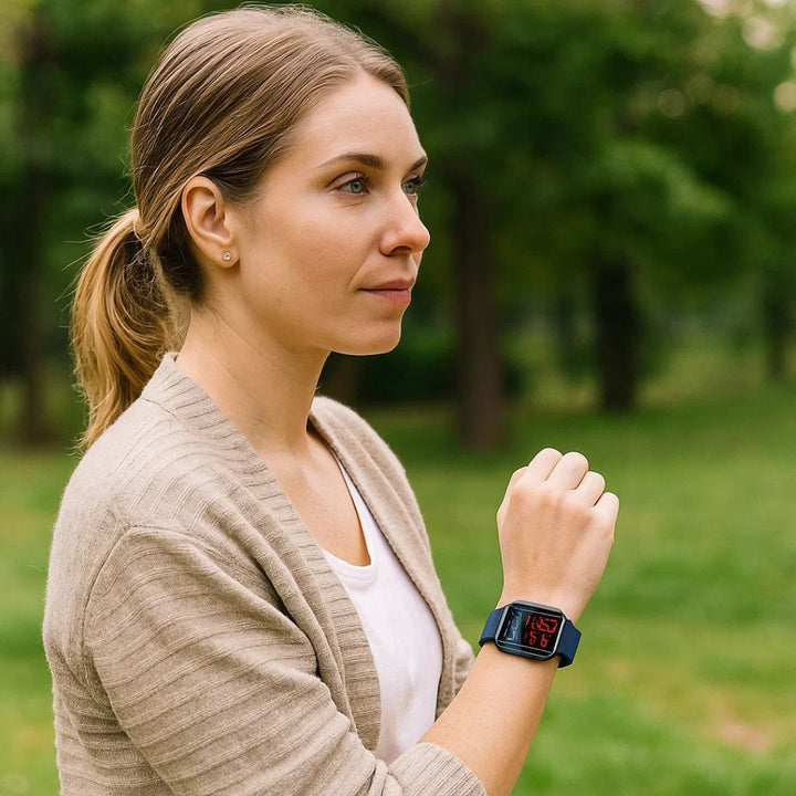 GlucoWell | Non-Invasive Diabetes Smartwatch – Blood Sugar Monitor – HD Display – Pain-Free Glucose Tracking for Adults Bowlift
