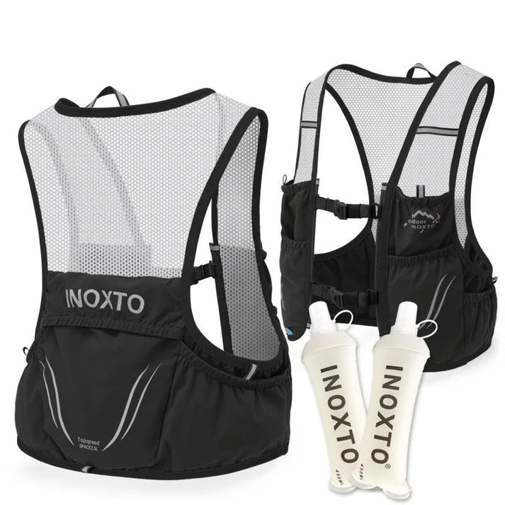 BowLift | Trail Running Hydration Vest – Includes 2 Soft Flasks