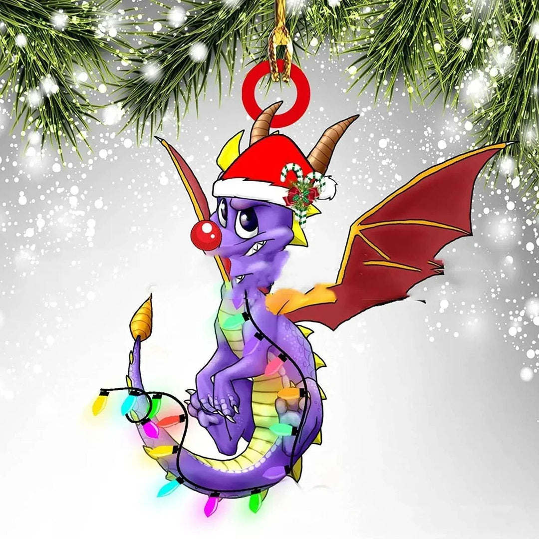 BowLift | Dinosaur Dragon Egg Christmas Decorations Pendant Acrylic