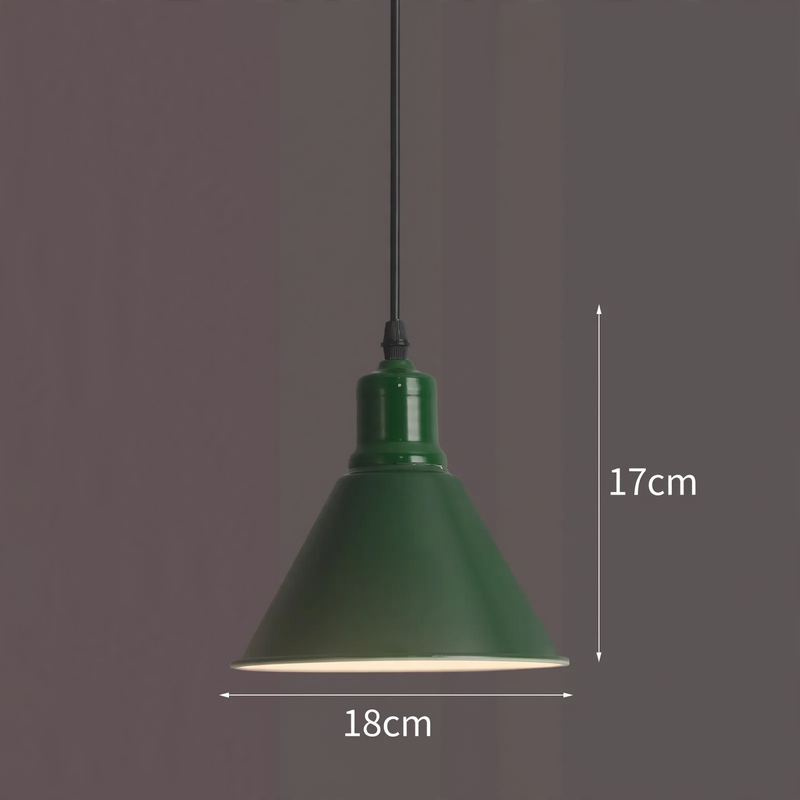 Vintage pendant light, industrial style, adjustable