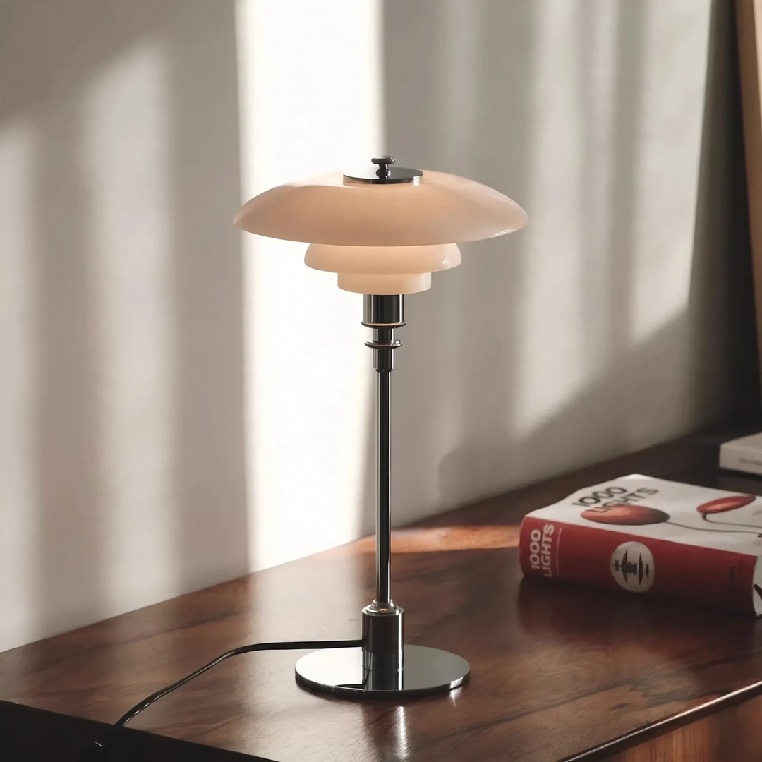 Glass table lamp TL-0126 with touch switch