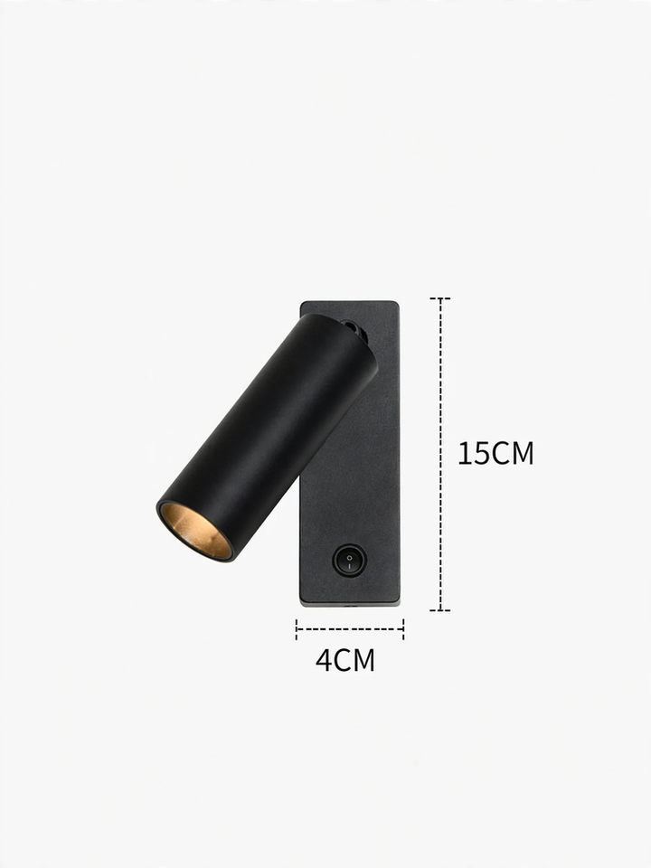 Modern full-spectrum wall lamp with rotational function