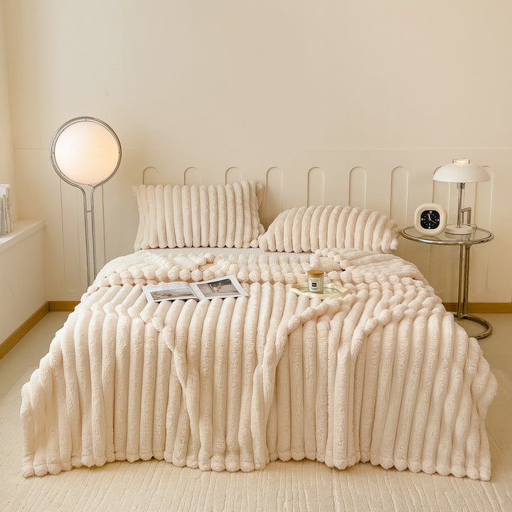 Milk fiber blanket, Nordic style, extra thick