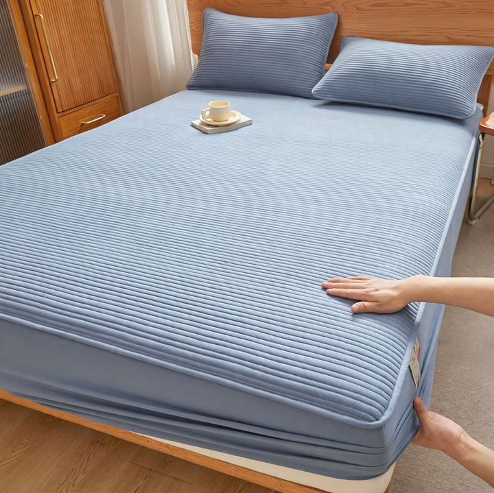 Waterproof mattress topper with anti-slip function