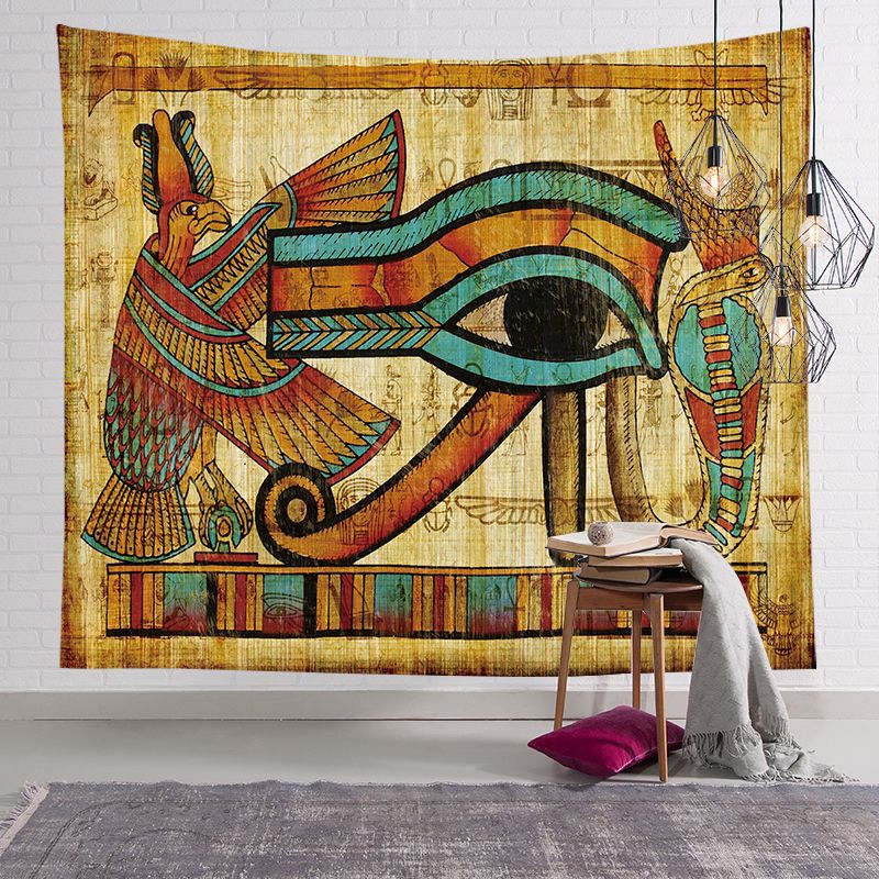 Ancient Egyptian Papyrus-Style Decorative Wall Tapestry