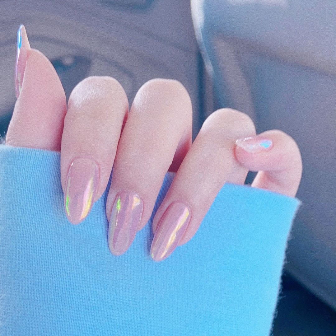 Artificial glossy nails in modern design Bowlift