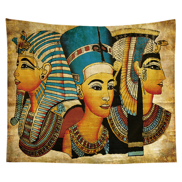 Ancient Egyptian Papyrus-Style Decorative Wall Tapestry