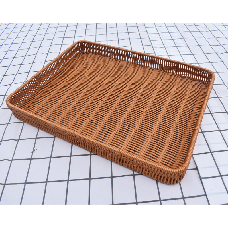 Woven Round Serving Tray Bowlift