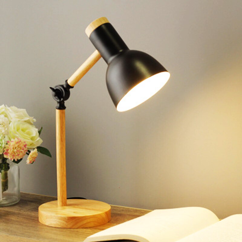 BowLift | Nordic Wooden LED Desk Lamp