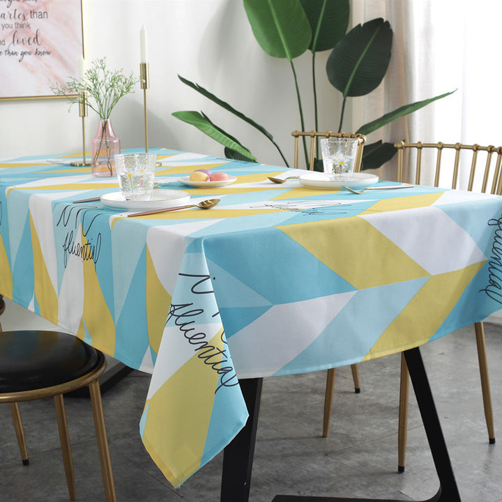 Geometric Pattern Table Cover