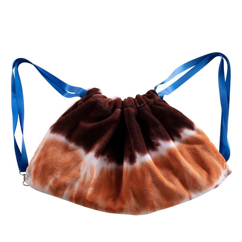 Lounge chair cushion with colorful tie-dye pattern Bowlift