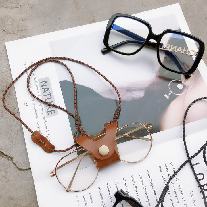 Leather Eyewear Holder Chain Bowlift