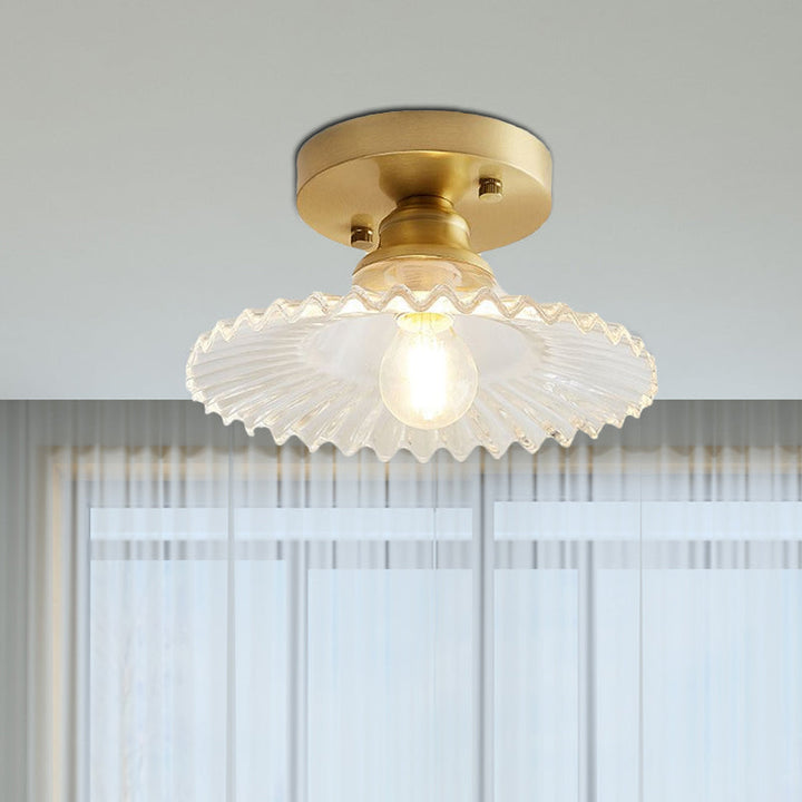 LumiCraft – Industrial Ceiling Lamp with Green Glass Shade | Bowlift