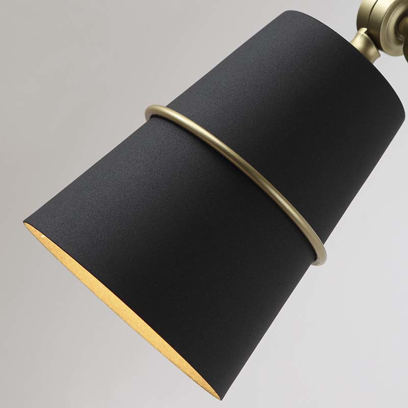 BowLift | 1 Light Wall Recessed Light Modern Style Angled Metal Wall Lighting with Swivel Arm in Black/White for Hallway