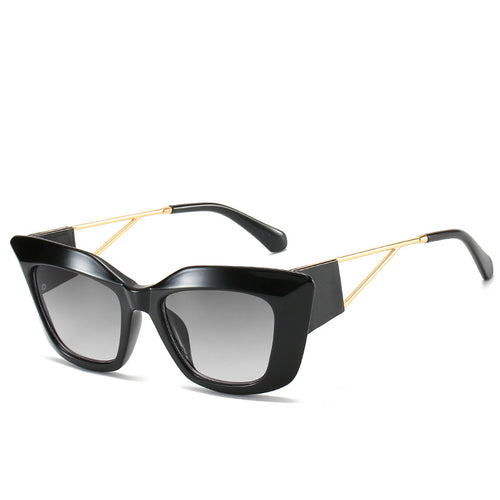 Oversized Fashion Sunglasses with Unique Geometric Frame Bowlift