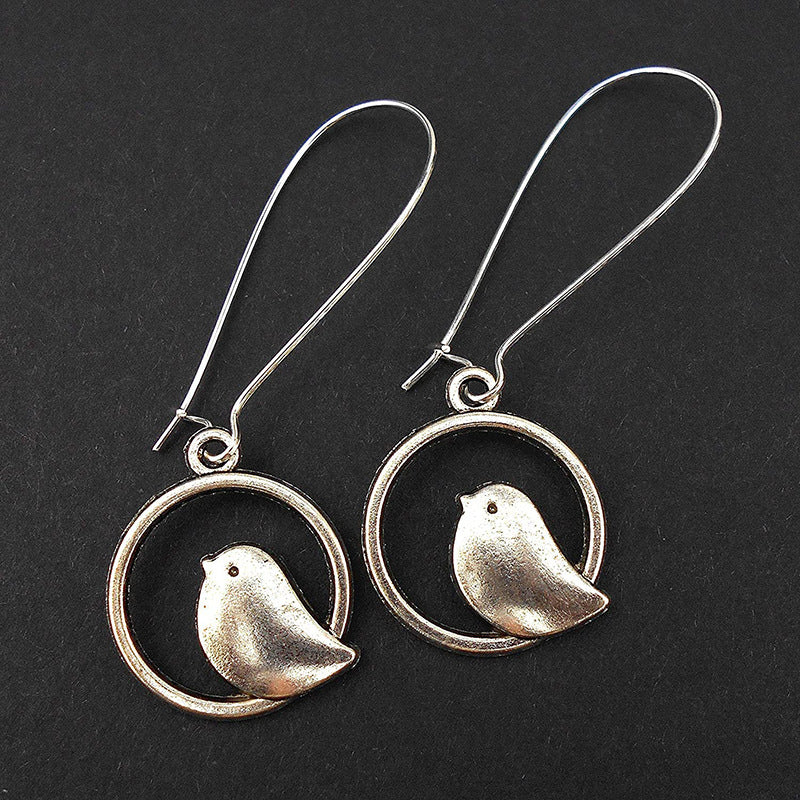 Bird-Themed Dangle Earrings Bowlift