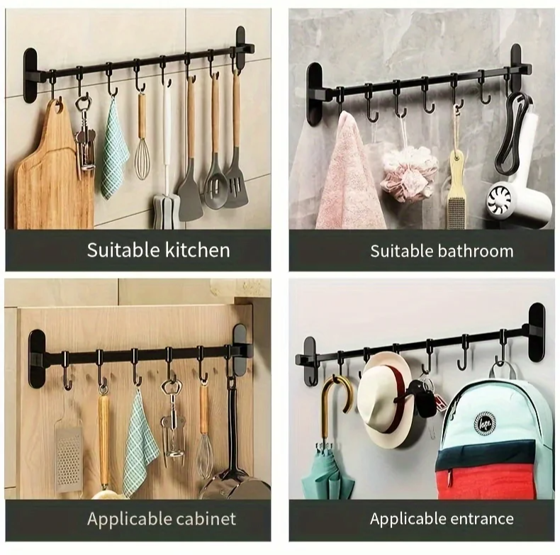 CookEase Kitchen Wall Shelf – Multifunctional Organizer for Lids, Spatulas & Kitchen Utensils Bowlift