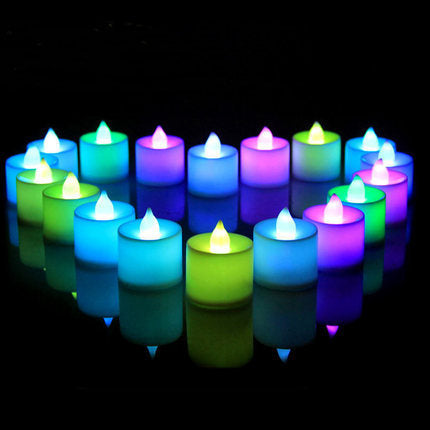 Battery-Operated Warm-Glow Flameless Tea Light Candle Set with Realistic Flicker Bowlift
