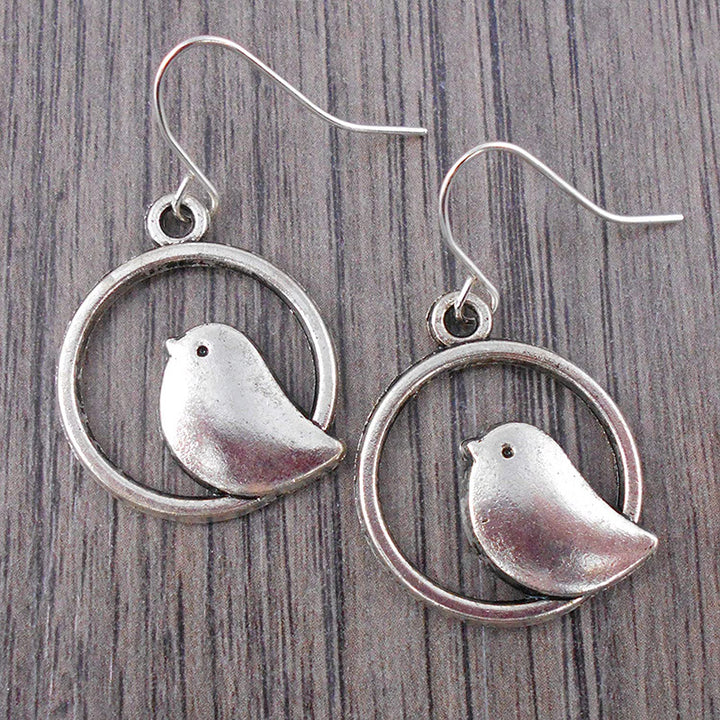 Bird-Themed Dangle Earrings Bowlift